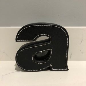 3/$20 🖤 Home Outfitters Leather Block Letter